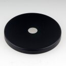 Abschluss-Scheibe Kaschierung 61x6mm Metall schwarz für Lampen und Leuchtenbau