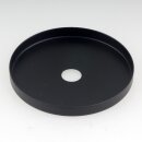 Abschluss-Scheibe Kaschierung 61x6mm Metall schwarz für Lampen und Leuchtenbau
