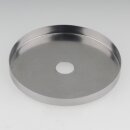Abschluss-Scheibe Kaschierung 61x6mm Metall verchromt für Lampen und Leuchtenbau