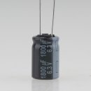 1800uF 6,3V Elko Elektrolytkondensator Radial 105° 10x16mm Rastermaß 5mm
