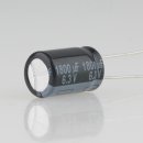 1800uF 6,3V Elko Elektrolytkondensator Radial 105° 10x16mm Rastermaß 5mm