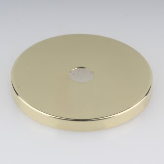 Abschluss-Scheibe Kaschierung 61x6mm Messing poliert für Lampen und Leuchtenbau