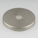 Abschluss-Scheibe Kaschierung 51x6mm Metall Edelstahloptik für Lampen und Leuchtenbau