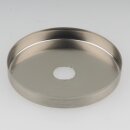 Abschluss-Scheibe Kaschierung 51x6mm Metall Edelstahloptik für Lampen und Leuchtenbau