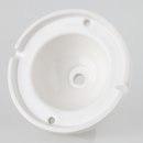 Lampen Leuchten Porzellan Keramik Baldachin 117x42mm glasiert mit seitlicher Kabeleinführung