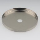 Abschluss-Scheibe Kaschierung 71x6mm Metall Edelstahloptik für Lampen und Leuchtenbau