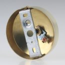 Lampen-Baldachin 80x31mm mit Zugentlastung Metall Messing poliert für 1 Lampenpendel
