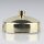 1-Loch Lampen-Baldachin Metall 80x31mm mit Zugentlastung Metall Messing poliert für 1 Lampenpendel