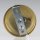 Lampen-Baldachin 80x31 Metall Messing roh mit Ringnippel 18mm für Kettenaufhängung