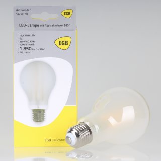 E27 LED Filament AGL Leuchtmittel 12,5W 230V matt kaltweiß 4000K 1.850 lm