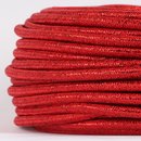Textilkabel Stoffkabel rot metallic 3-adrig 3x0,75...