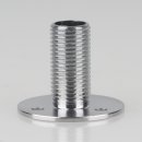 M10x1 Wandnippel Scheibennippel Aufbauscheibe 26x21mm Metall Messing verchromt