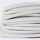 Textilkabel Weiß Metallic 3-adrig 3x0,75...