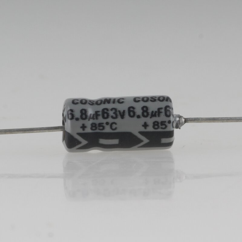 33uF 63V ESX 8x12mm (low imp., 5000h) (ESX330M63B-Hitano) (Elektrolytkondensator, niedrige Impedanz