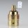 E27 Lampenfassung Metall vermessingt mit Winkel und Zugentlastung Messing roh