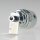 E27 Lampenfassung Metall verchromt mit Winkel und Zugentlastung Metall verchromt