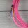 Textilkabel Pink 3-adrig mit Schnurschalter und Schutzkontakt-Stecker Weiß Anschlussleitung 2-5m