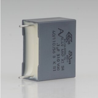 0.1uF 310V MKP-X1 Entstörkondensator 18x14.5mm Rastermaß 15mm