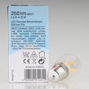 Sigor E14 LED Filament Birnenlampe klar 2.5W=(25W) 250lm 2700K warmweiß