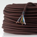Textilkabel braun 5-adrig 5x0,5mm² Steuerleitung...