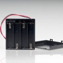 Batteriehalter Akkuhalter für 4x Mignonzelle (AA) Gehäuse mit Kabel und Schalter