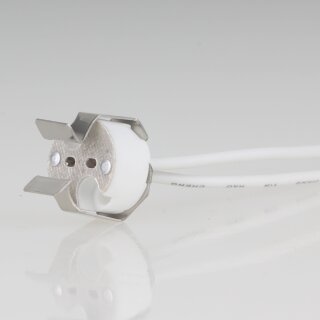 12 Volt Niedervolt Halogen Fassung GU4 mit Halterung für MR11 Reflektorlampen 120mm Kabel