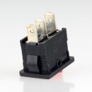 Einbau-Wippschalter Ein/Aus/Ein rot-schwarz 1-polig 15x21mm 250V/10A für Artemide Tizio 35/50