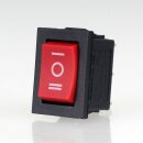 Einbau-Wippschalter rot 1-polig EIN/AUS/EIN 19x12mm...