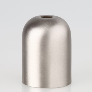 E27 Metall Fassungshülse Zierhülse 43x57 nickel matt edelstahloptik