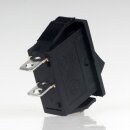 Einbau-Wippschalter schwarz 1-polig EIN/AUS 250V/15A Einbaumaß 30x11mm