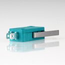 Mikroschalter 1-polig 10A/250V AC grün mit geradem Hebel 27,5 mm lang