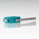Mikroschalter 1-polig 10A/250V AC grün mit langem Hebel 51 mm lang