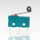 Mikroschalter 1-polig 5A/250V AC grün mit Rollenhebel 19 mm lang