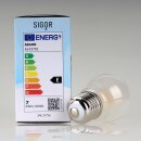 Sigor E27 LED Filament Tropfenlampe matt 6,5W = (60W) 806 lm 2700K warmweiß dimmbar