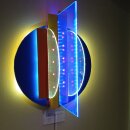 LED-Lichtplastik Motiv die Brücke aus Acrylglas und Holz 400×400×150mm Künstler Rainer Schubert