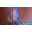 LED-Lichtplastik Motiv die Brücke aus Acrylglas und Holz 400×400×150mm Künstler Rainer Schubert