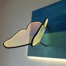 LED-Lichtplastik Motiv Schmetterling aus Acrylglas und Holz 750×750×300mm Künstler Rainer Schubert