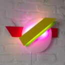 LED-Lichtplastik Motiv Positiv aufsteigend aus Acrylglas und Holz 300×450mm Künstler Rainer Schubert