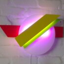 LED-Lichtplastik Motiv Positiv aufsteigend aus Acrylglas und Holz 300×450mm Künstler Rainer Schubert