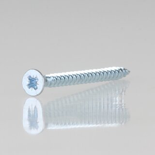 Spanplattenschraube verzinkt, PZ1, Länge: 35 mm, Gewinde-Ø 3 mm Senkkopf PZ Vollgewinde