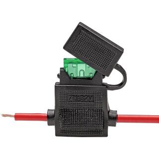 Sicherungshalter für KFZ-Stecksicherungen max. 15A/32V für Leitungsquerschnitt 1,0 mm²