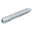 M6 Stockschraube Länge 50mm Stahl verzinkt gewalztes Gewinde mit Innenstern-Antrieb