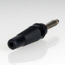 Bananenstecker Büschelstecker schwarz mit...