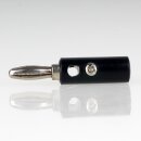 Bananenstecker Büschelstecker 4,5mm schwarz mit Schraubanschluss