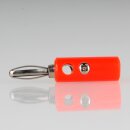 Bananenstecker Büschelstecker 4,5mm rot mit Schraubanschluss