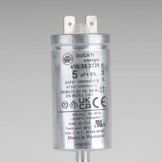 5uF 475V Anlaufkondensator Betriebskondensator Faston mit 6,3 mm Flachstecker 416253729