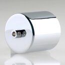 Lampen Deckenbaldachin 62x63mm Zylinderform Metall verchromt mit Zugentlastung Metall