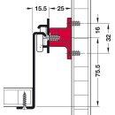 Häfele Abstandshalter für Korpusschiene, Grass Unigrass 6195 Kunststoff weiß