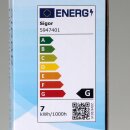 Sigor 2-Sockel LED-Linestra Linienlampe dimmbar 50cm opal Glas 220-240V 7W 560 Lumen 2700K