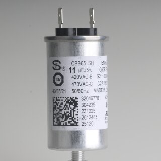 11uF 470V Betriebskondensator Motorkondensator mit 6,3mm Flachstecker 32046776 VESTEL